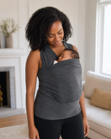 Gris · Top porte-bébé Nidou gris, vue de profil